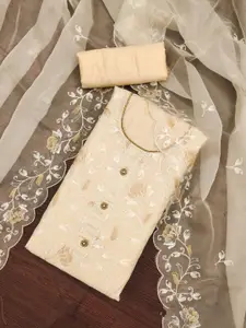 ASISA Floral Embroidered Unstitched Dress Material