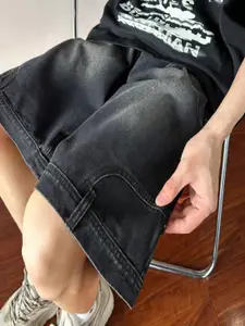 StyleCast Men Regular Fit Mid-Rise Denim Shorts