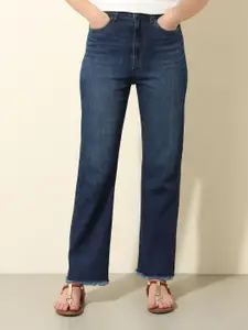 U.S. Polo Assn. Women Straight Fit High-Rise Light Fade Stretchable Jeans