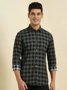 Allen Solly Men Spread Collar Buffalo Checked Cotton Casual Shirt