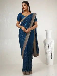 Soch Embellished Beads and Stones Tussar Saree