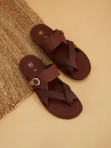 Manyavar Men Self Design Ethnic Sandals