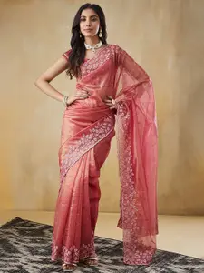 RACHNA Embroidered Ready to Wear Saree