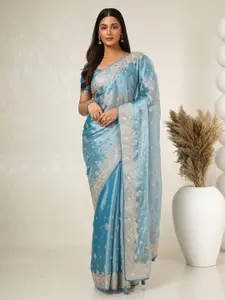 Soch Floral Beads and Stones Saree