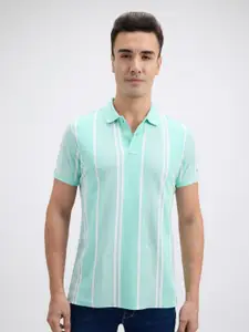 Pepe Jeans Men  Vertical Stripe Short Sleeve Polo Tshirt