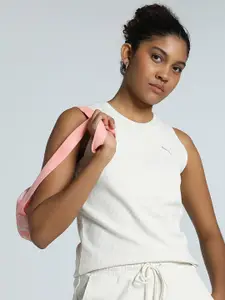 Puma Her Women Pure Cotton Round Neck Sleeveless Tank Top
