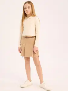 DeFacto Girls Pure Cotton Above Knee Skirt