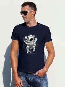 Moda Rapido Men Graphic Printed Round Neck Cotton T-shirt