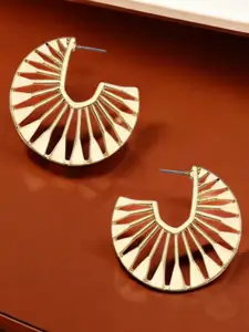 OOMPH Contemporary Shaped Half Hoop Earrings