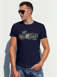 Moda Rapido Men Graphic Printed Round Neck Regular Fit Cotton T-shirt