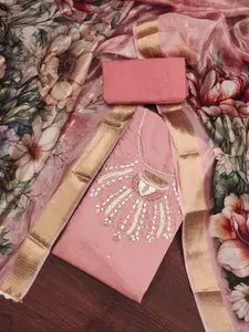 ASISA Gotta Patti Embellished Unstitched Dress Material