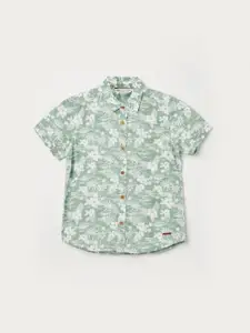 Fame Forever by Lifestyle Boys Spread Collar Floral Printed Cotton Casual Shirt