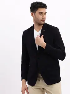 SHOWOFF Notched Lapel Slim-Fit Cotton Single-Breasted Blazer