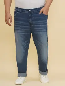 John Pride Plus Size Men Light Fade Stretchable Mid-Rise Jeans