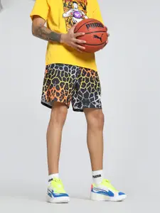 Puma Men Melo Alien Skins Printed Oversized Fit Basketball Shorts