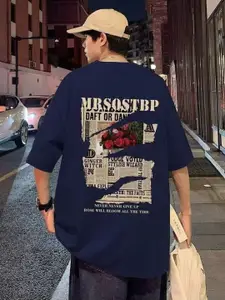 StyleCast Men Graphic Printed Round Neck Cotton Oversized T-shirt