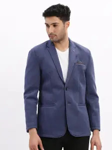 SHOWOFF Slim-Fit Cotton Single Breasted Blazer