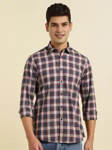 Allen Solly Men Spread Collar Checked Cotton Casual Shirt