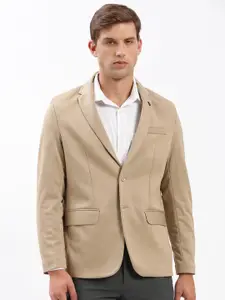 SHOWOFF Notched Lapel Slim-Fit Cotton Single-Breasted Blazer