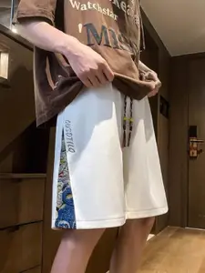 StyleCast Men Typography Printed Shorts