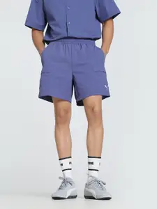 Puma Men Wardrobe Essentials Relaxed Fit  Mid Rise Cargo Shorts