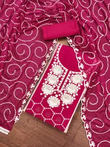 ASISA Floral Embroidered Sequinned Unstitched Dress Material