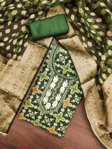 ASISA Ethnic Motifs Printed Sequunied Unstitched Dress Material