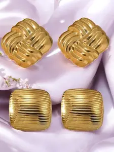 OOMPH Set Of 2 Contemporary Shaped Studs