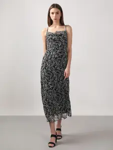 Vero Moda Floral Print Shift Midi Dress