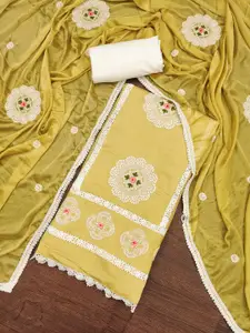 ASISA Floral Embroidered Unstitched Dress Material