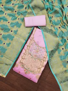 ASISA Floral Beads And Stones Embellished Unstitched Dress Material