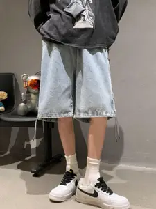 StyleCast Men Cotton Knee Length Denim Shorts