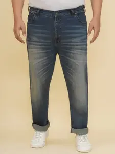 John Pride Plus Size Men Cotton Heavy Fade Regular Fit Stretchable Jeans