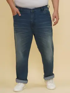 John Pride Plus Size Men Light Fade Mid-Rise Stretchable Jeans