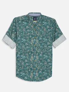 Allen Solly Junior Boys Slim Fit Spread Collar Floral Printed Cotton Casual Shirt