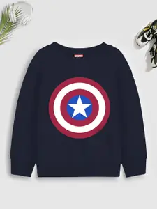 Marvel by Miss and Chief Boys Printed Cotton Sweatshirt