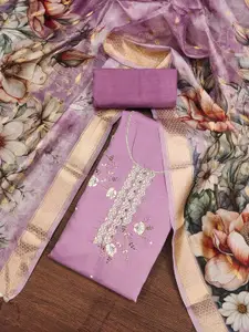 ASISA Floral Embroidered Beads And Stones Unstitched Dress Material