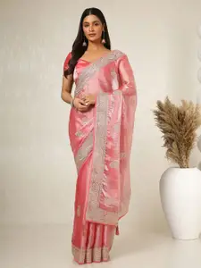 Soch Embellished Beads and Stones Organza Saree