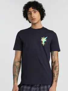 Puma Wardrobe Essentials Men Graphics Printed Pure Cotton Short Sleeve T-Shirt