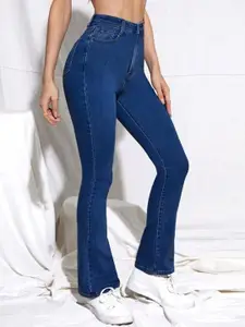 BROADSTAR Women Smart Bootcut High-Rise Stretchable Jeans