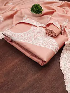 MANVAA Floral Embroidered Unstitched Dress Material