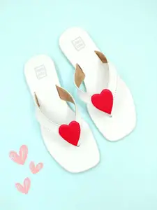 POSTCARD Women Open Toe Flats