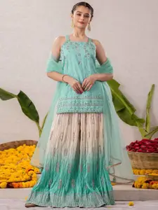 Lagorii Girls Embroidered Ready to Wear Lehenga & Blouse With Dupatta