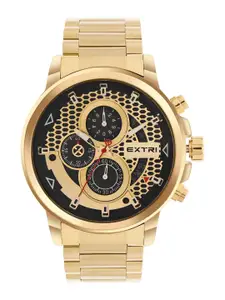 EXTRI Men Dial & Stainless Steel Bracelet Style Straps Analogue Watch X6079-H