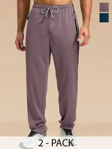 Moda Rapido Men Pack Of 2 Mid Rise Track Pants