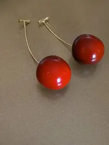 Celestique Korean Cherry Contemporary Drop Earrings