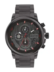 EXTRI Men Chronograph & Stainless Steel Bracelet Style Straps Analogue Watch X6079-C