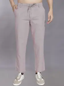 DIVISIVE Men Relaxed Mid-Rise Loose Fit Regular Trousers