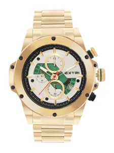 EXTRI Men Dial & Stainless Steel Bracelet Style Straps Analogue Watch X6080-G