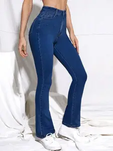 BROADSTAR Women Smart High-Rise Stretchable Bootcut  Jeans